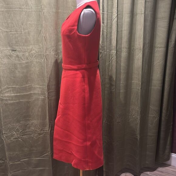 Victoria Beckham red wool midi dress, US8 - Picture 6 of 11
